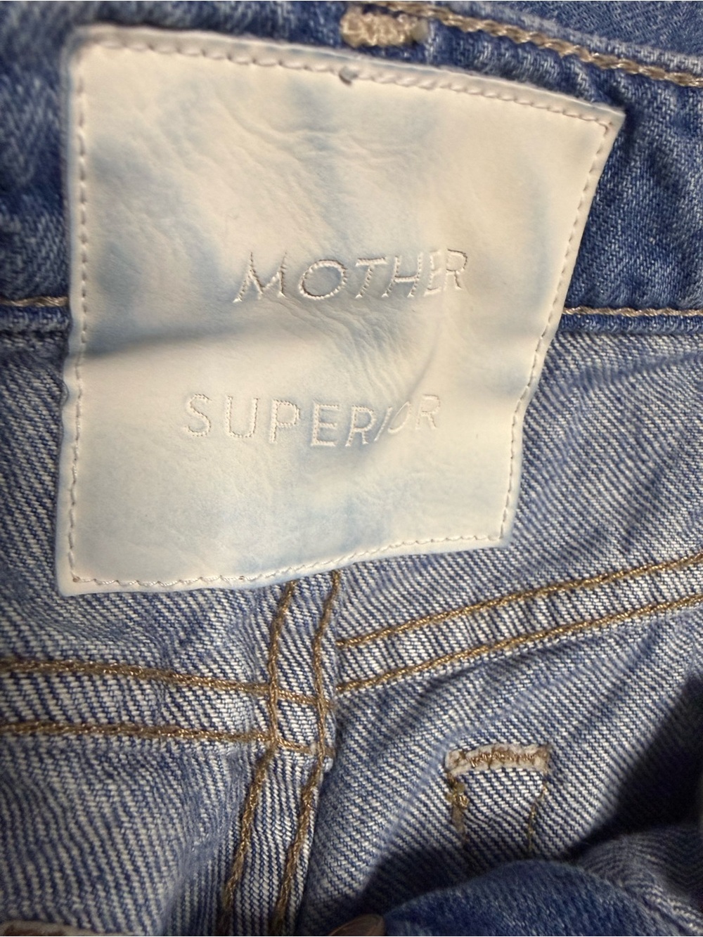 ✨ MOTHER Lil Dodger Button Sneak Wipeout Jeans NWT Premium Denim ✨ 24 x 29 - Picture 2 of 11